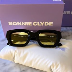 Bonnie Clyde “Karate” sunglasses - new in box with plastic + case!